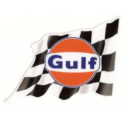 GULF FLAG Sticker droit vinyle laminé