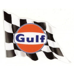 GULF FLAG Sticker gauche vinyle laminé