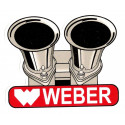 WEBER  laminated decal