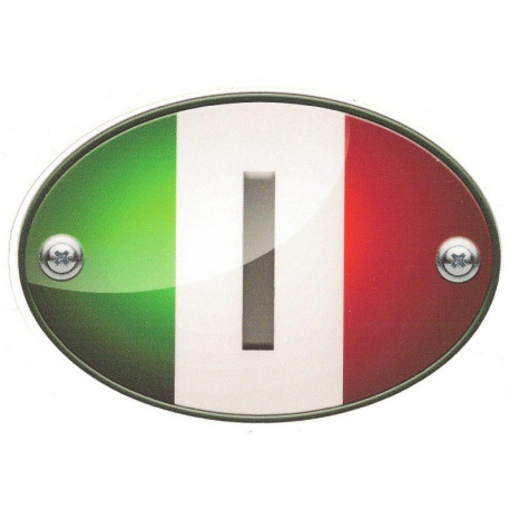   ITALIAN   Sticker car UV 120mm x 80mm