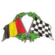   Belgium Race  Sticker UV 120mm x 70mm