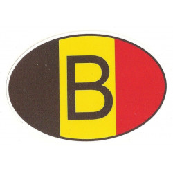   Belgium Motocycle Sticker UV 75mm x 50mm