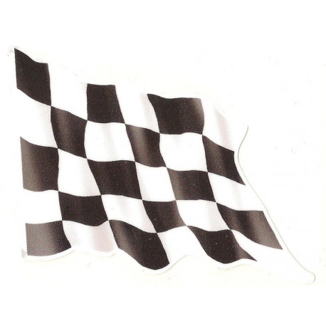 Chequered  Sticker UV 75mm x 60mm