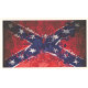 CONFEDERATE Flag Sticker UV 75mm x 40mm