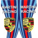 PORSCHE MARTINI  BIC  Sticker UV  68mm x 65mm