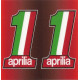 APRILIA  BIC Sticker UV  68mm x 65mm 
