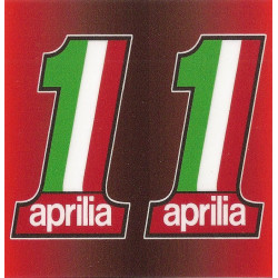 APRILIA  BIC lighter Sticker UV  68mm x 65mm 