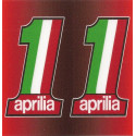 APRILIA  BIC lighter Sticker   68mm x 65mm