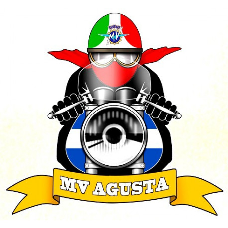 MV AGUSTA  Agostini  Sticker UV 80mm x 75mm 
