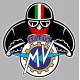 MV AGUSTA  Biker  laminated decal