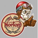 NORTON  Sticker right skull