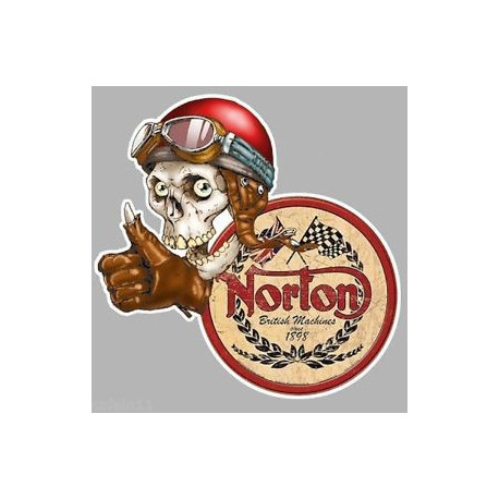 NORTON  Sticker Skull UV 75mm