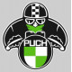 PUCH Motard Sticker vinyle laminé