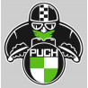 PUCH Biker laminated decal