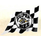 DODGE Super Bee Flag Sticker UV 75mm  