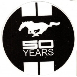  FORD MUSTANG 50 Th Anniversary  Sticker UV 75mm    