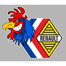  RENAULT  COQ Sticker UV 78mm x 68mm                           