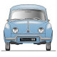  RENAULT Dauphine1958 Sticker UV 75mm                           