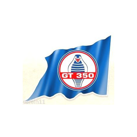 SHELBY FORD COBRA  flag Sticker UV 75mm x 60mm                                                   