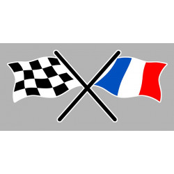  FRANCE Chequered  Sticker 