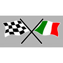 ITALIAN Chequered  Laminated decal