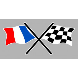 FRANCE Chequered  Laminated decal