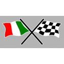 ITALIE DAMIER  Sticker gauche