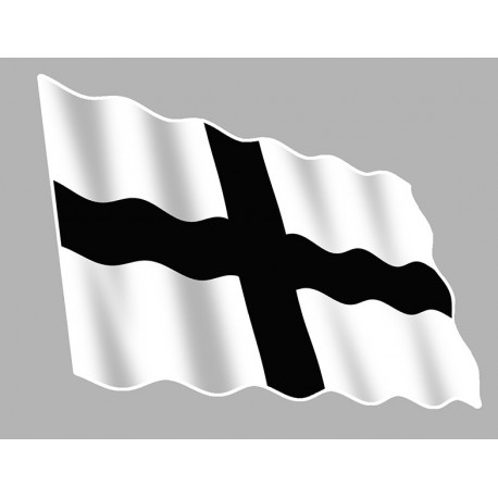  CROAZ-DU / Bretagne Flag Sticker UV 75mm 