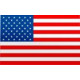 USA FLAG  Sticker UV 75mm 