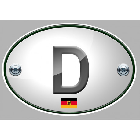 GERMANY  BIKE Sticker 3G UV 75mm x 50mm