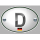 GERMANY AUTO Sticker  120mm x 50mm