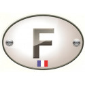 France  MOTO Sticker 75mm vinyle laminé