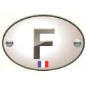 France Motorcycle laminated decal 75mm