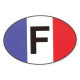   France   MOTO Sticker UV 75mm x 50mm