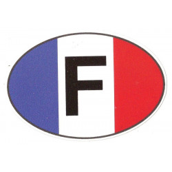   France   MOTO Sticker UV 75mm x 50mm