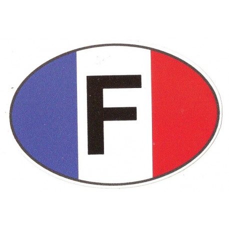   France   MOTO Sticker UV 75mm x 50mm