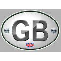 GB Plaque auto Sticker  120mm