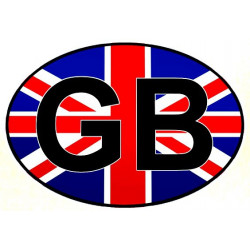   UK  Sticker MOTO UV 75mm x 50mm