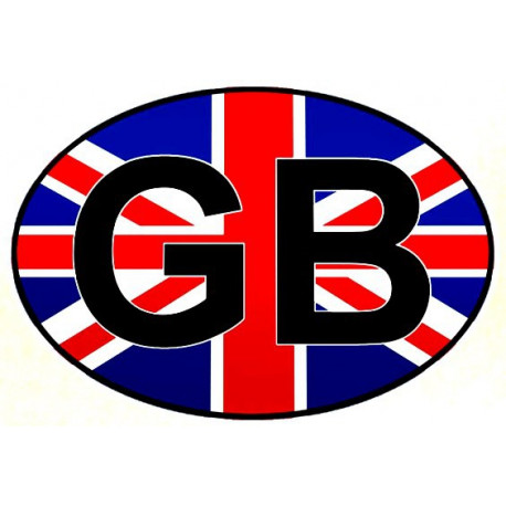   UK  Sticker MOTO UV 75mm x 50mm