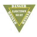 " DANGER " Ejection Seat Sticker vinyle laminé