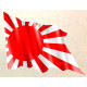 JAPAN flag Sticker UV 75mm