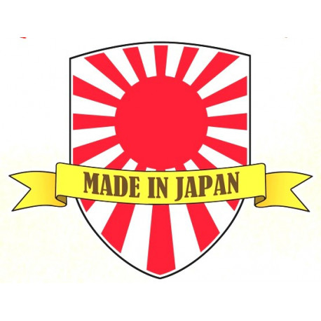  JAPAN flag Sticker UV 75mm