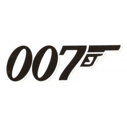 007 JAMES BOND  laminated decal