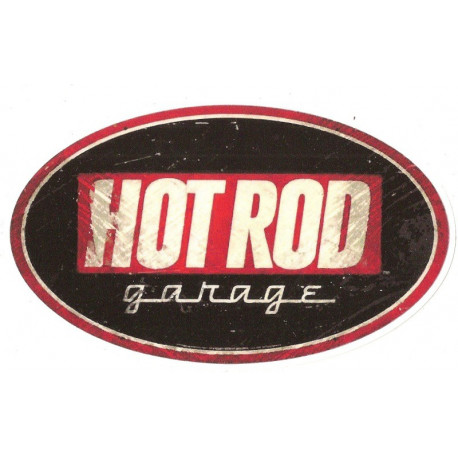 HOT ROD GARAGE   Sticker UV 75mm 