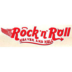 Rock'n'Roll Sticker vinyle laminé