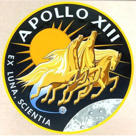 APOLLO XII  Sticker UV 75mm