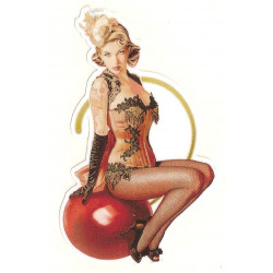 Pin Up Saint Tropez  Sticker UV 75mm 