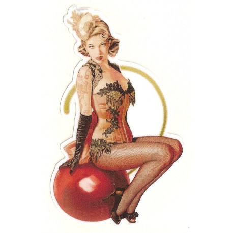 Pin Up Saint Tropez  Sticker UV 75mm 