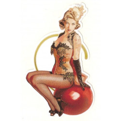 Pin Up Tattoo Sticker UV 75mm 