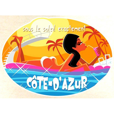 Pin Up Saint Tropez  Sticker 75mm UV 